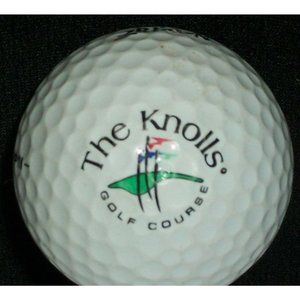 White The Knolls Golf Course Hi Spin 4 Srixon Golf Ball Flags Green